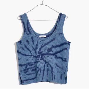 NWT! Madewell Tie-Dye Fairview Sweater Tank in Distant Ocean  sz XS